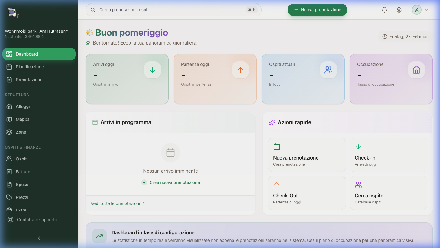 CampDESK Pro Dashboard