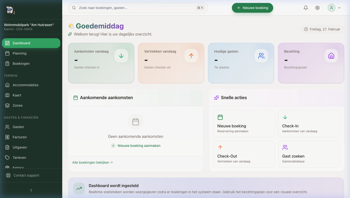 CampDESK Pro Dashboard